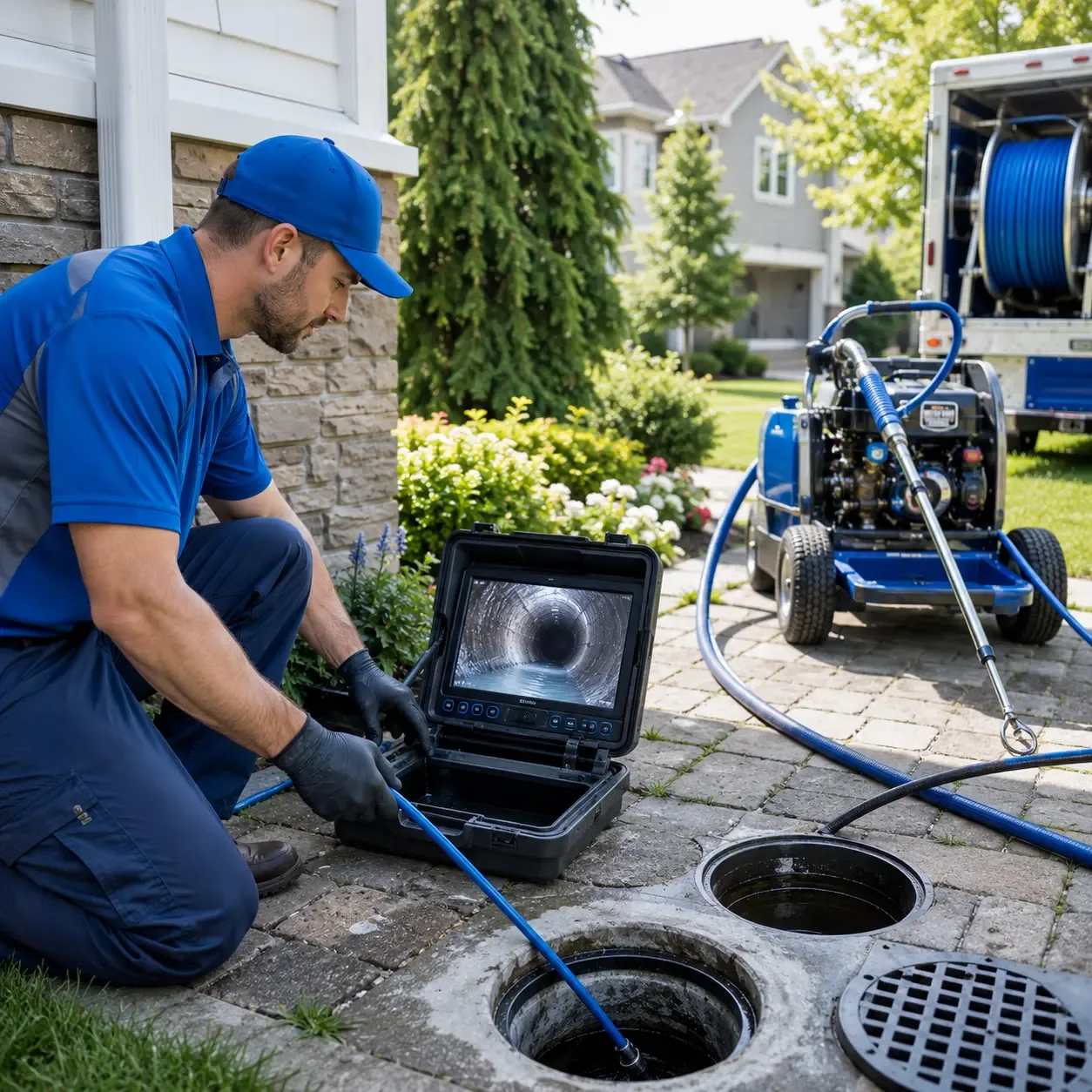 Outdoor drain cleaning professionals serving Hanna, OK